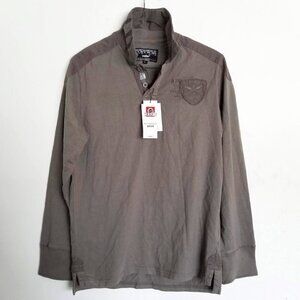 NEW Celio Men's Gray Long Sleeve 100% Cotton Shirt